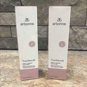 Arbonne TrueSmooth Apple Vinegar Hair Rinse x 2- White and Pink